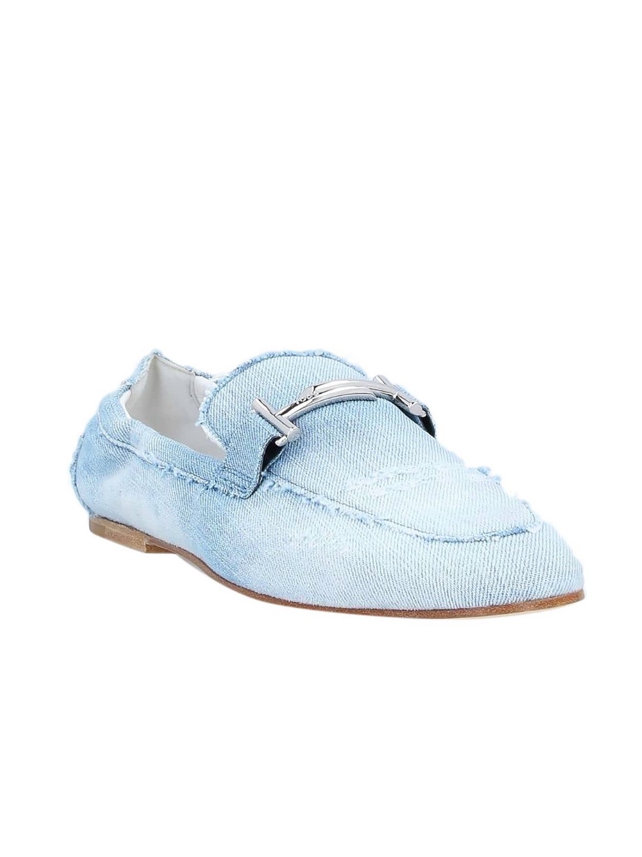 Tod's Distressed Denim Loafers